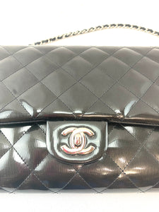 Chanel Clutch with Chain Quilted Patent Leather