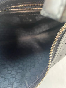 Gucci Black Perforated Leather Mini