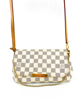 Load image into Gallery viewer, Louis Vuitton Damier Azur Favorite PM Crossbody/ Handbag
