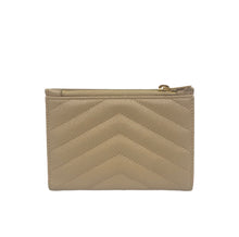 Load image into Gallery viewer, YSL Monogram Cream Quilted Wallet
