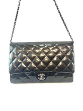 Load image into Gallery viewer, Chanel Clutch with Chain Quilted Patent Leather
