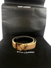 Load image into Gallery viewer, YSL Saint Laurent CASSANDRE BELT WITH SQUARE BUCKLE
