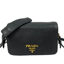 Load image into Gallery viewer, Prada Viniello Black leather Crossbody
