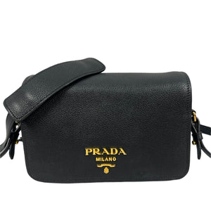 Prada Viniello Black leather Crossbody