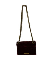 Load image into Gallery viewer, Kurt Geiger velvet mini Kensington (wine red)
