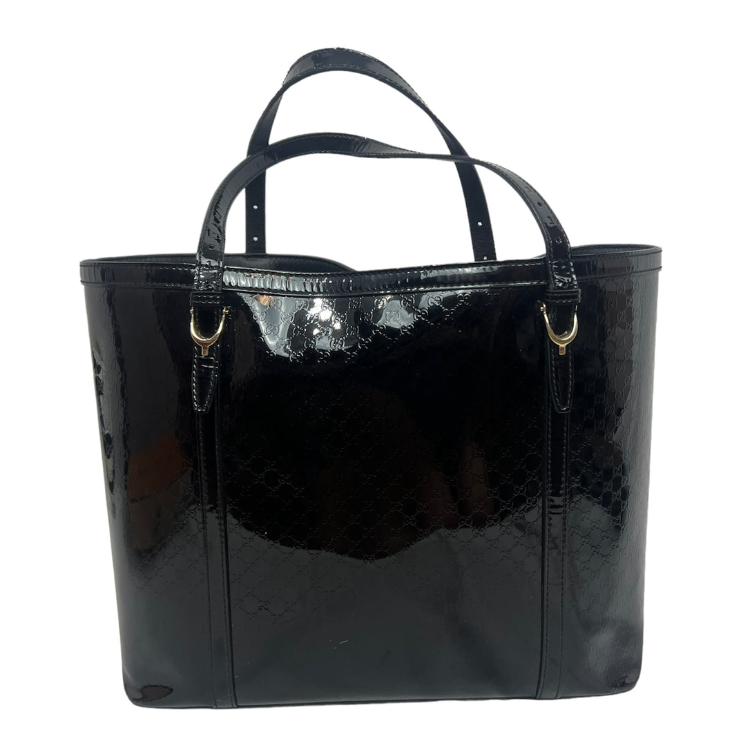 Gucci Black Guccissima Tote