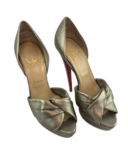 Christian Louboutin Metallic Platform Pumps size 38