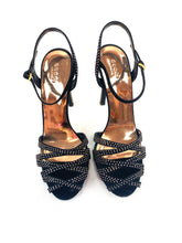 Load image into Gallery viewer, Gucci Black Strap Studded Heels
