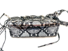 Load image into Gallery viewer, Balenciaga Mini City Bag Metallic Python
