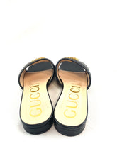 Load image into Gallery viewer, Gucci GG Marmont Black Slides
