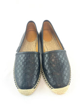 Load image into Gallery viewer, Gucci Guccissima Black Espadrilles
