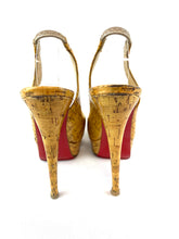 Load image into Gallery viewer, Christian Louboutin Cork Peep Toe Pumps
