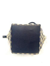 Load image into Gallery viewer, Gucci Canvas Navy Bowler Bag
