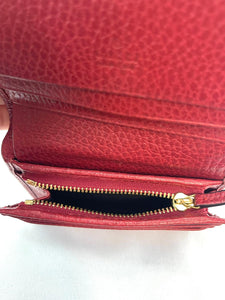 Gucci GG red wallet coin purse