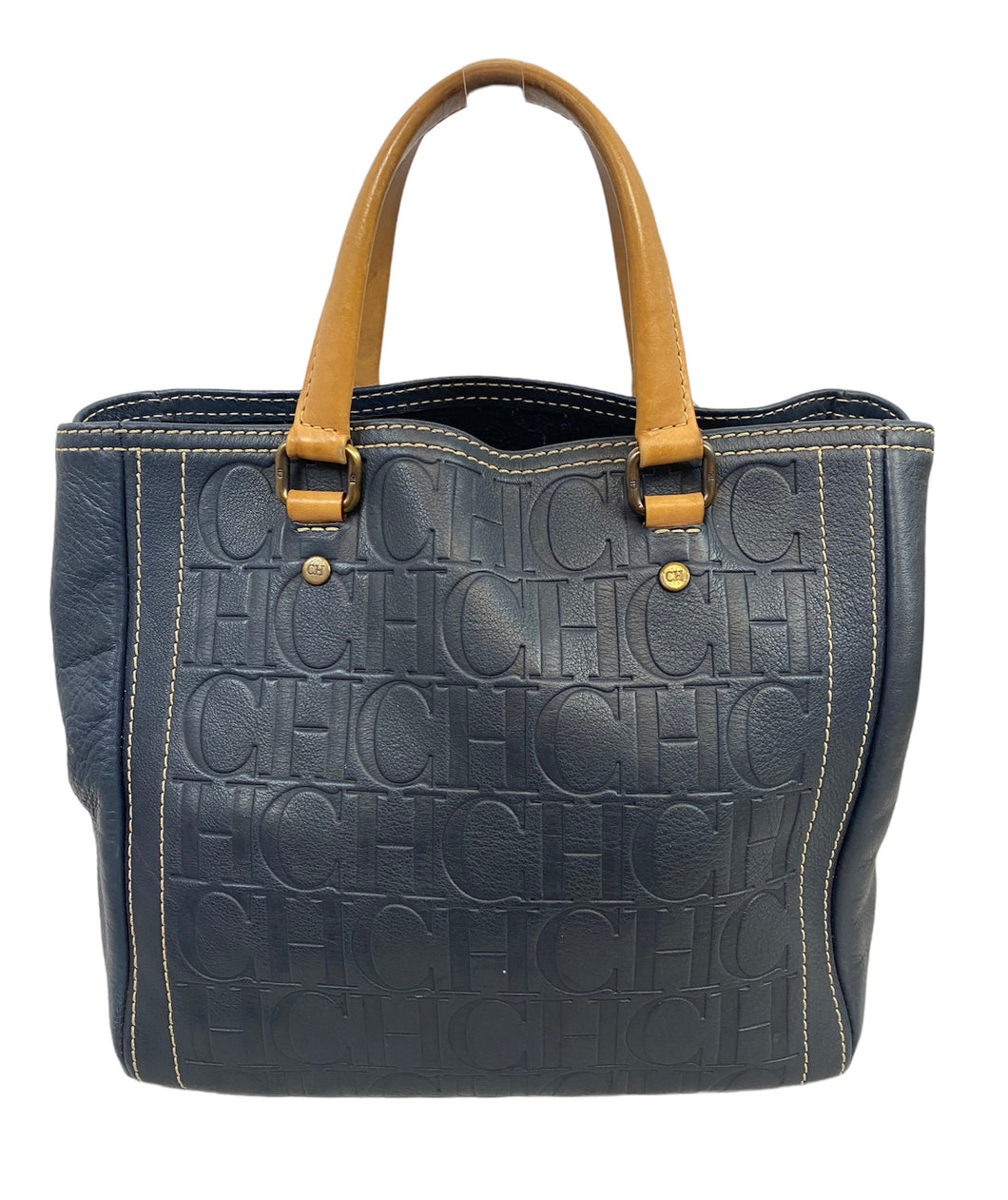 Carolina Herrera Navy Tote