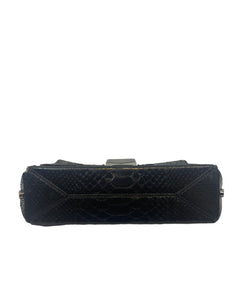 Jimmy Choo Metallic Black Python Crossbody