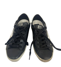 Load image into Gallery viewer, Golden Goose Superstar Distressed Black Leather Sneaker
