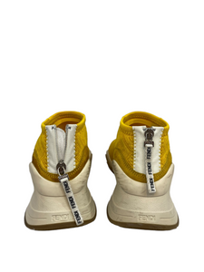 Fendi Yellow Jacquard Sneakers