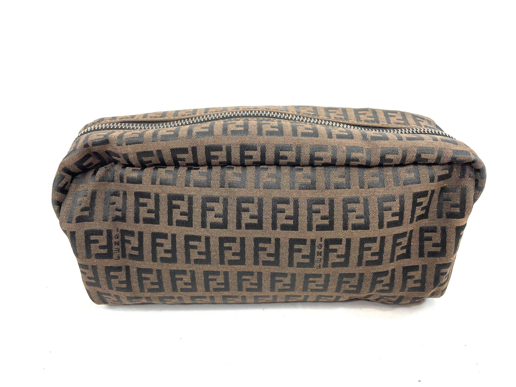 Fendi Canvas Cosmetic Case