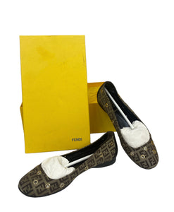 Fendi Zucchino Ballet Flats