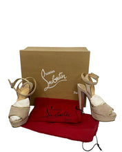 Load image into Gallery viewer, Christian Louboutin Louloudance 140 Pink/Gold
