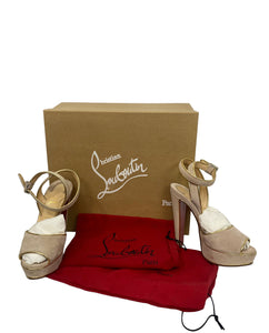 Christian Louboutin Louloudance 140 Pink/Gold