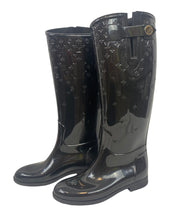 Load image into Gallery viewer, Louis Vuitton Black Monogram Rainboots
