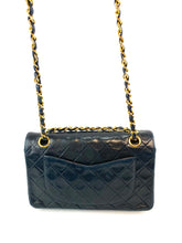 Load image into Gallery viewer, Chanel Small Black Lambskin Flap Bag
