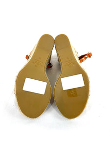 Valentino Garavani Rockstud Wedges Orange