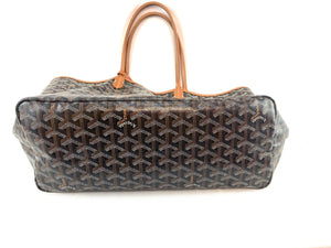 Goyard Black Goyardine Canvas Saint-Louis Pm