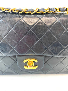 Chanel Small Black Lambskin Flap Bag