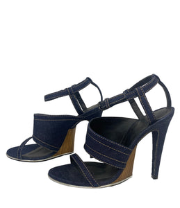 Bottega Veneta Denim Slingbacks