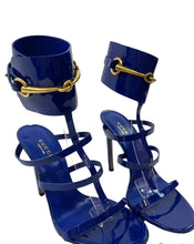 Load image into Gallery viewer, Gucci Blue Sandal Heel
