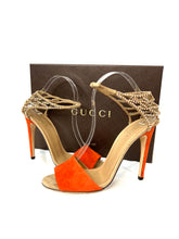 Load image into Gallery viewer, Gucci Orange Sandal Heel
