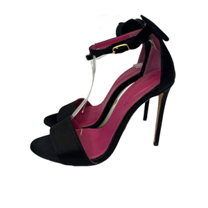 Oscar Tiye Black Heel Sandal