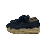 Load image into Gallery viewer, Prada denim espadrille sneakers size 37.5
