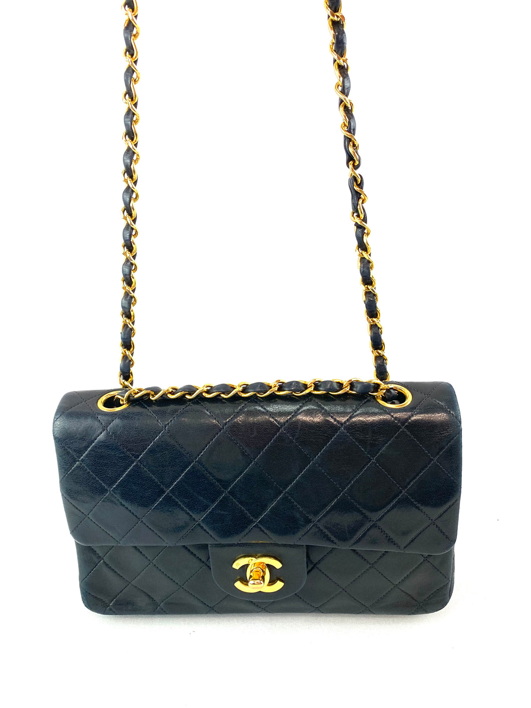 Chanel Small Black Lambskin Flap Bag