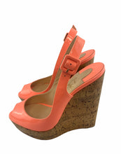 Load image into Gallery viewer, Christian Louboutin Wedge Neon Sandal
