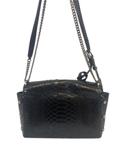 Load image into Gallery viewer, Jimmy Choo Metallic Black Python Crossbody
