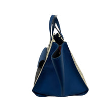 Load image into Gallery viewer, Carolina Herrera b&amp;w and blue crossbody
