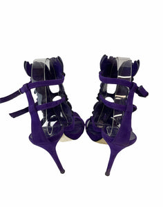 Giuseppe Zanotti Purple Baroque Leave Sandals