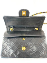 Load image into Gallery viewer, Chanel Small Black Lambskin Flap Bag
