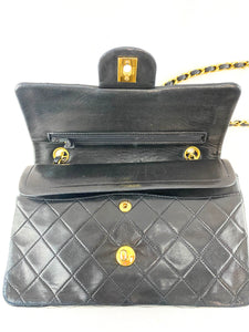 Chanel Small Black Lambskin Flap Bag