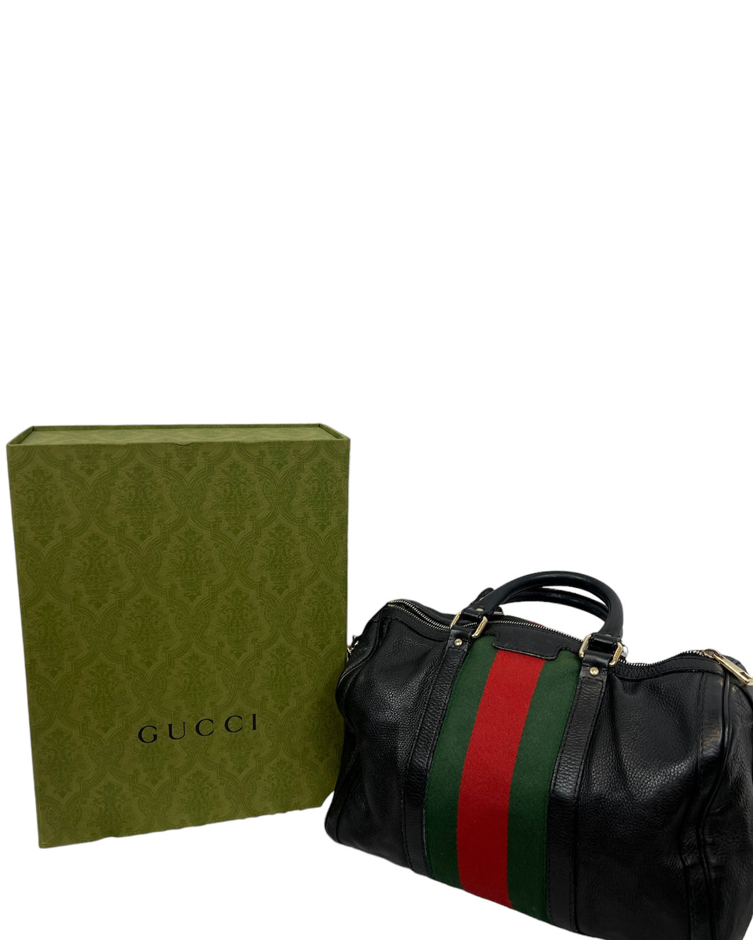 Gucci Boston Leather Bowling Bag