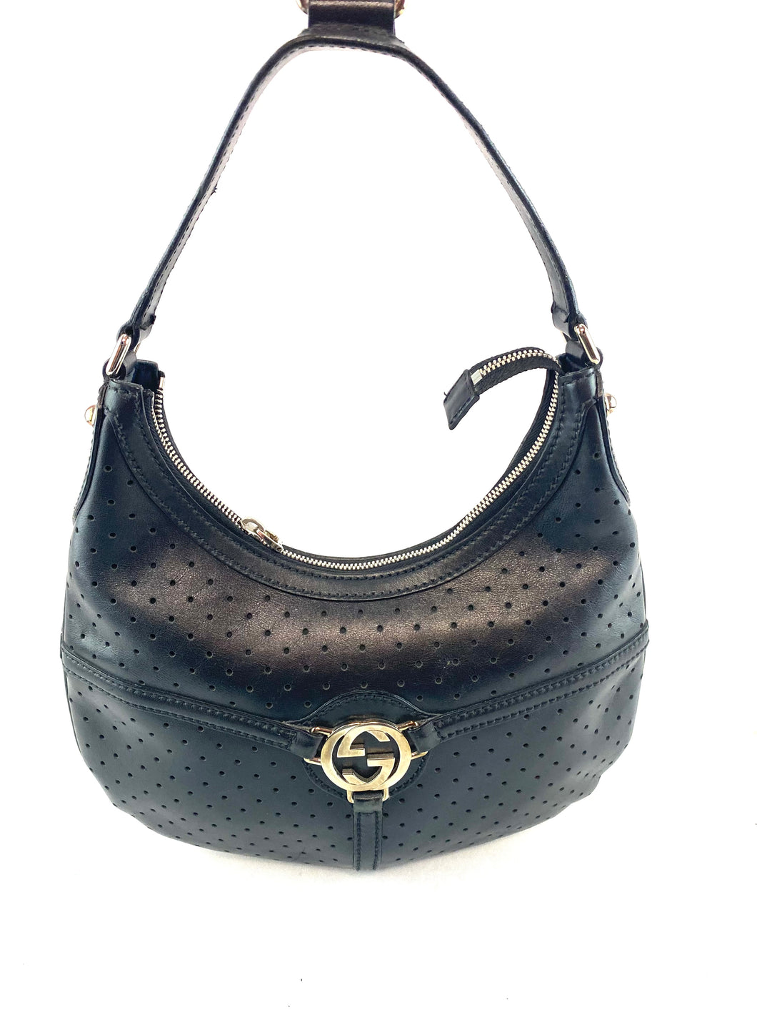 Gucci Black Perforated Leather Mini