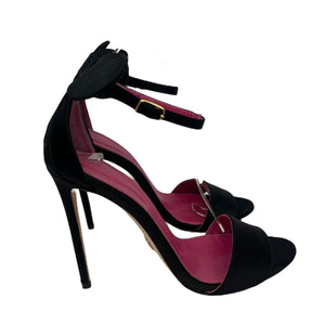 Oscar Tiye Black Heel Sandal