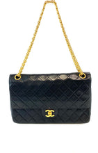 Load image into Gallery viewer, Chanel Vintage Black Medium Flap Bag
