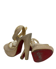 Load image into Gallery viewer, Christian Louboutin Louloudance 140 Pink/Gold
