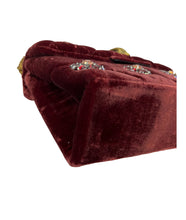 Load image into Gallery viewer, Kurt Geiger velvet mini Kensington (wine red)
