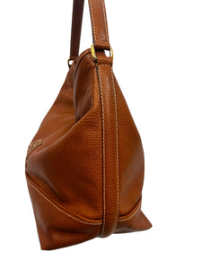 Carolina Herrera Brown Leather Hobo